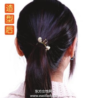 2013新款马尾辫的扎法图解 美化你的脸部轮廓