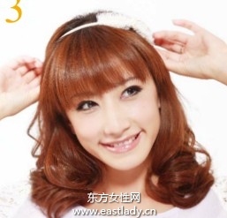 可爱空心卷发型设计焕发柔美服帖感