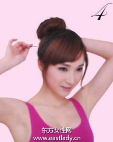 韩式花苞头发型设计透露女性酷感味道