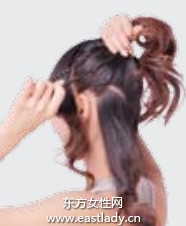 高发髻麻花辫打造少女般青春发型