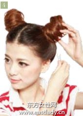 双团子高束发发型设计帅气又迷人