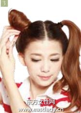 双团子高束发发型设计帅气又迷人