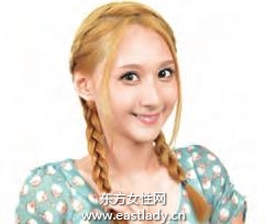2013今年最流行的发型清爽辫盘发发型