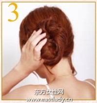 分束交叉缠绕盘法打造可爱团子发发型