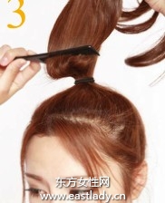 立体圆润高盘发造型展现清爽脸部轮廓