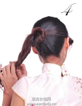 居家时尚盘发图解 尽显南方女子娴静