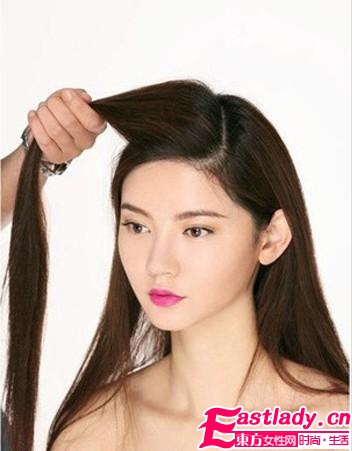 2013新款法式麻花辫的编法大方得体