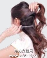 头花+橡皮筋打造文静灵动淑女发型