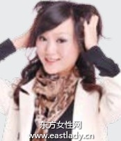 卷发棒发带打造轻盈可爱发型