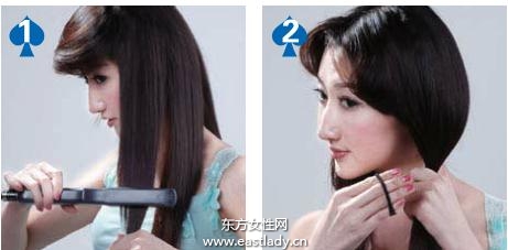 双排低马尾发型设计 塑造邻家女孩柔美风范