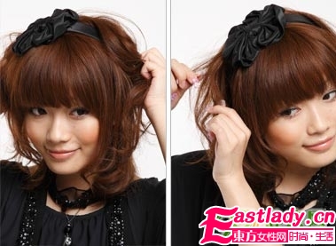 强荐 节日款靓丽发型DIY步骤图解