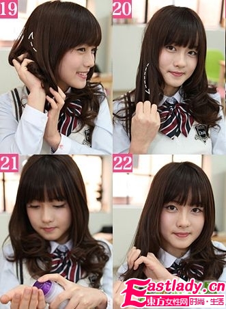 达人示范 少女直发DIY瞬变青春卷发