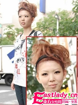 日本最新街头美女时尚发型抓拍