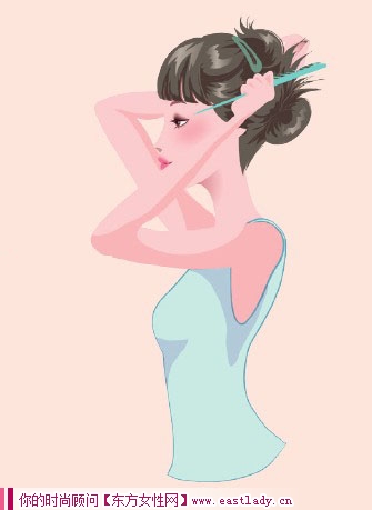 高雅古典盘发发型 大脸变小脸