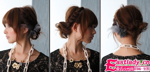 强荐 节日款靓丽发型DIY步骤图解