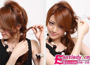 强荐 节日款靓丽发型DIY步骤图解