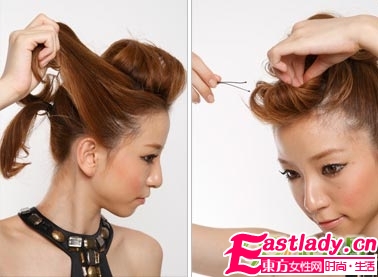 强荐 节日款靓丽发型DIY步骤图解