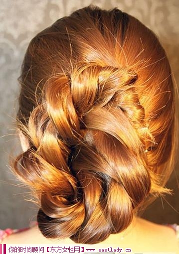 学习韩式淑女范编发盘发图解 展现你优雅气质