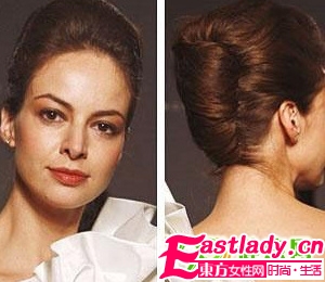 章子怡示范时尚甜美新娘发型