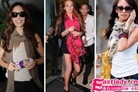 09秋冬时尚风 发型围巾的绝配