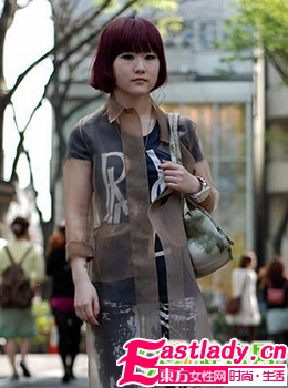 日系发型街拍 独创个性发型