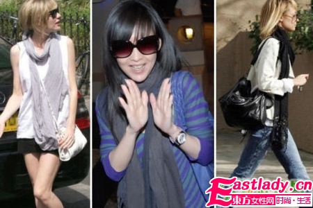 09秋冬时尚风 发型围巾的绝配