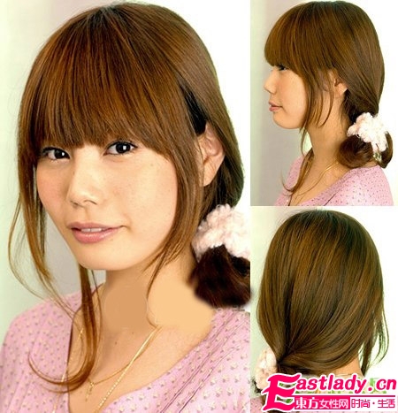 慵懒歪发髻发型怎么扎