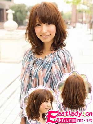 09秋季超甜美日系中长卷发造型