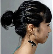 韩式经典盘发DIY步骤图解