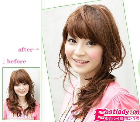 中发MM侧扎马尾DIY步骤图解