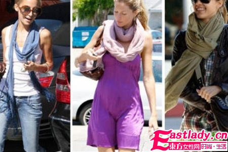 09秋冬时尚风 发型围巾的绝配