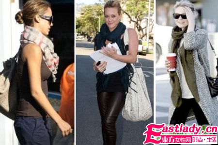 09秋冬时尚风 发型围巾的绝配