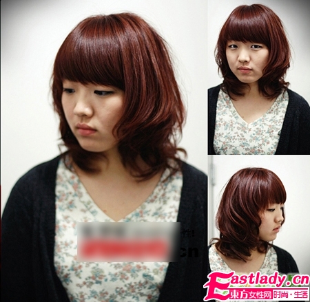 看看圆脸MM适合的发型