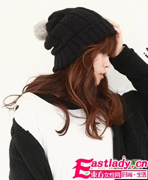 入冬时尚 看线帽如何搭配大卷发