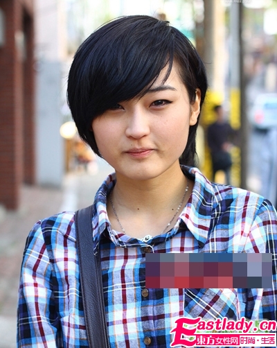 看看圆脸MM适合的发型