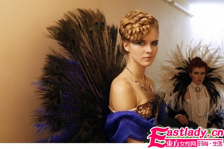 莫斯科另类发型秀 雷过Lady GaGa