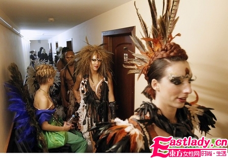 莫斯科另类发型秀 雷过Lady GaGa