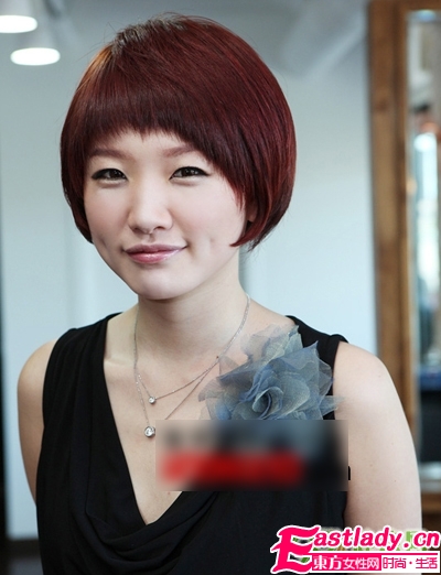 看看圆脸MM适合的发型