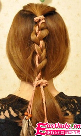 波西米亚发辫步骤图解