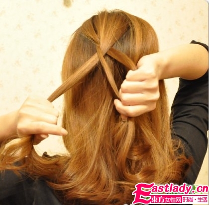 反蝎子辫的编法步骤图解