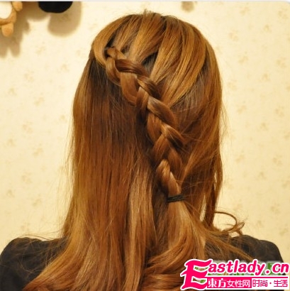 反蝎子辫的编法步骤图解