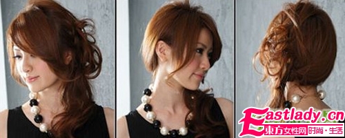 DIY华丽感妩媚新年韩式盘发