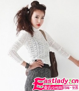 时尚OL造型 最新韩式卷发盘发