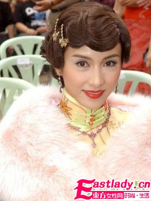 明星复古发型 品最美女人味
