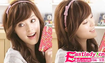 盘点 超级甜美韩国发型发饰