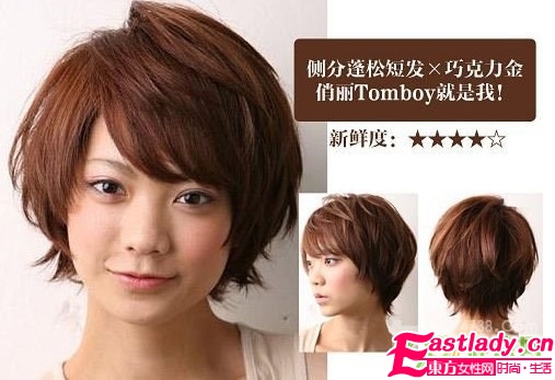 今夏流行的四款巧克力短发