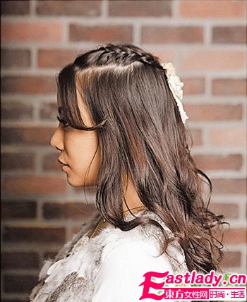 甜美中分编发的编法图解