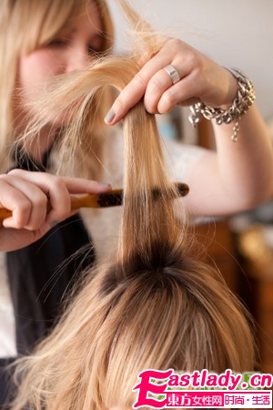 公主头鱼尾辫的编法图解