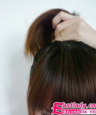 中长发怎么扎花苞头