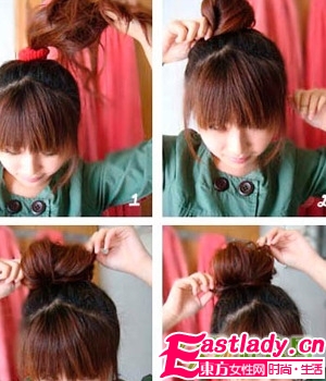 DIY可爱又时尚的冬季发型步骤